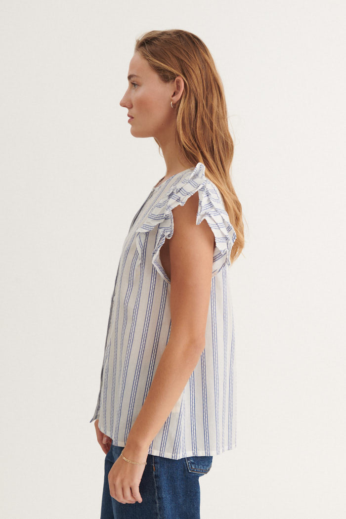 Basic Apparel Ada Shirt Shirts 781 True navy / whisper white